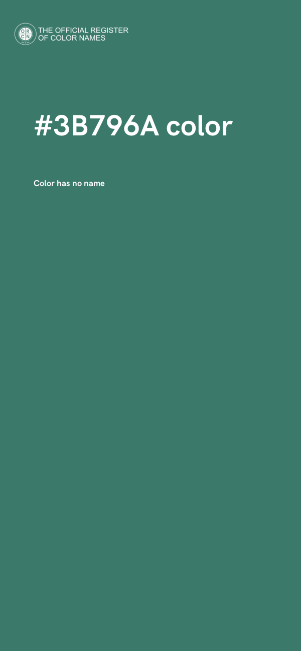 #3B796A color image