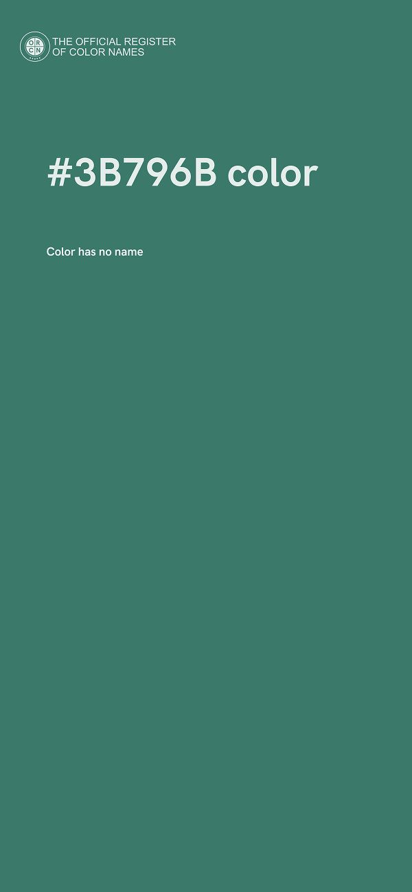 #3B796B color image