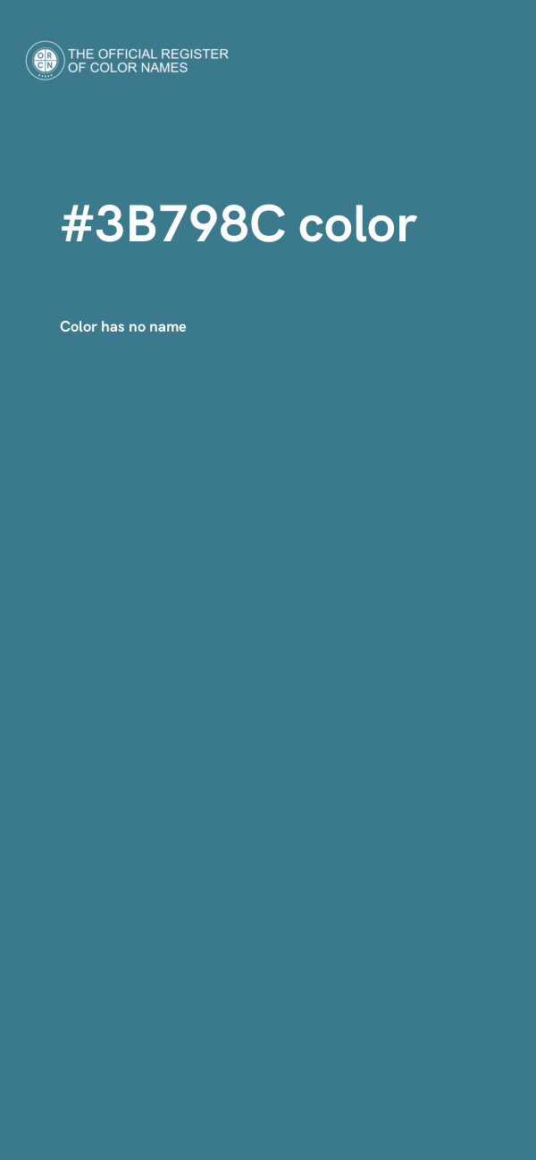 #3B798C color image