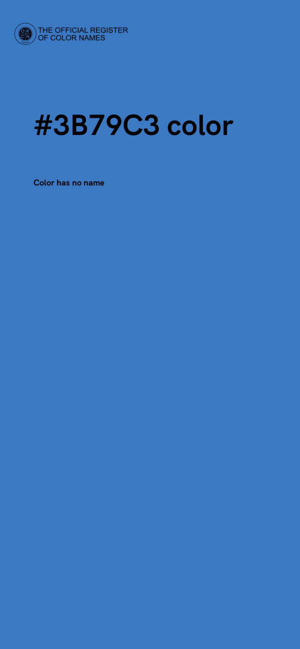 #3B79C3 color image