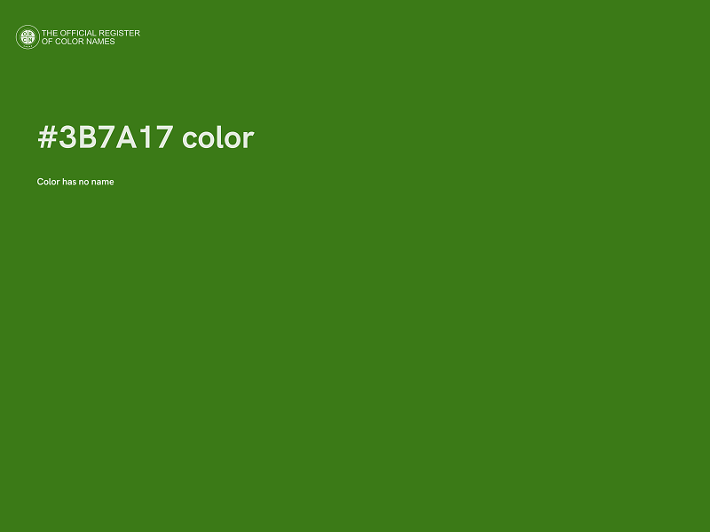 #3B7A17 color image