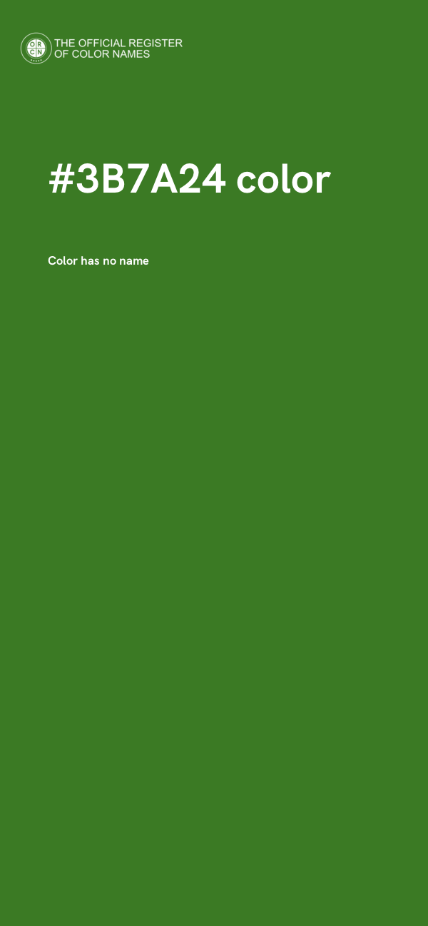 #3B7A24 color image