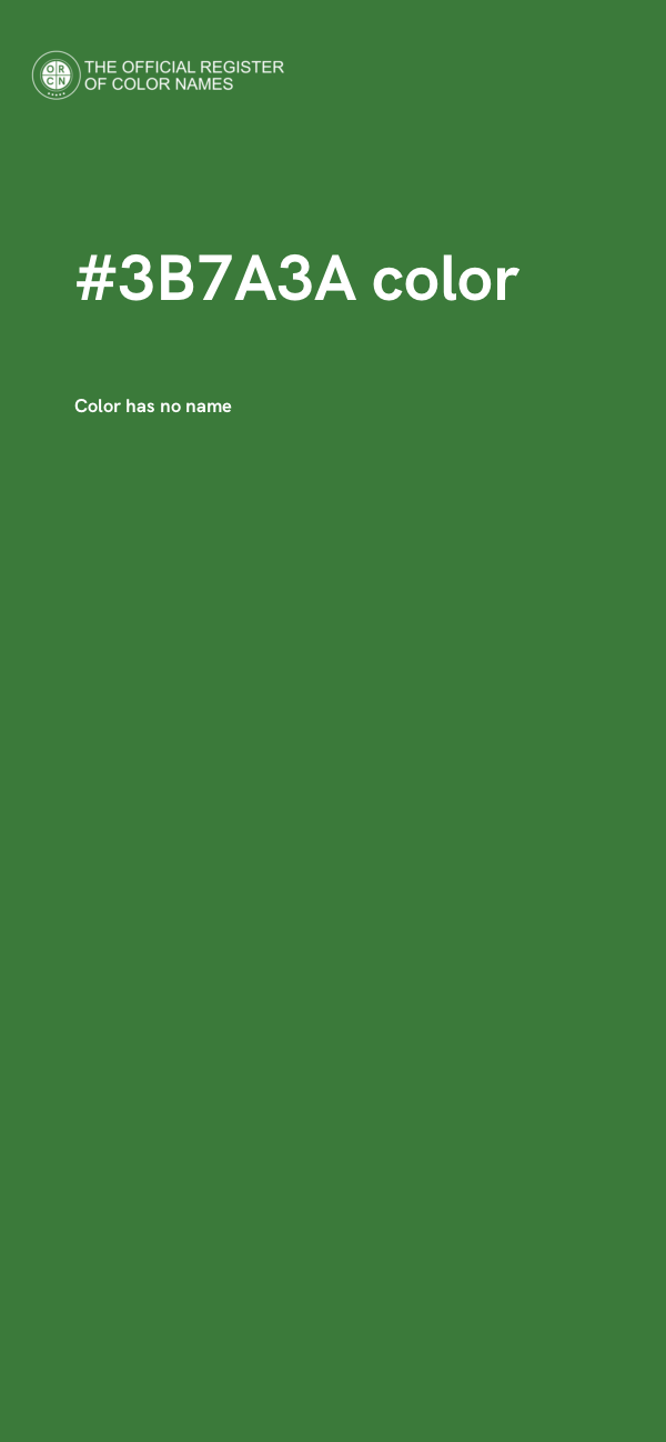 #3B7A3A color image