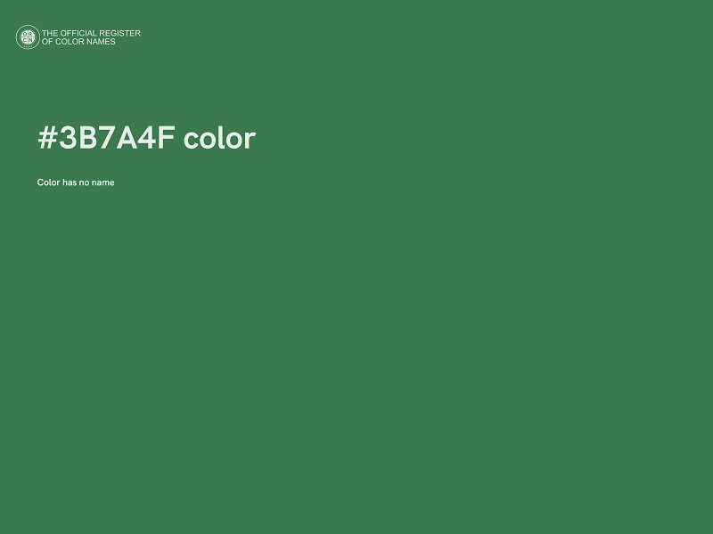 #3B7A4F color image