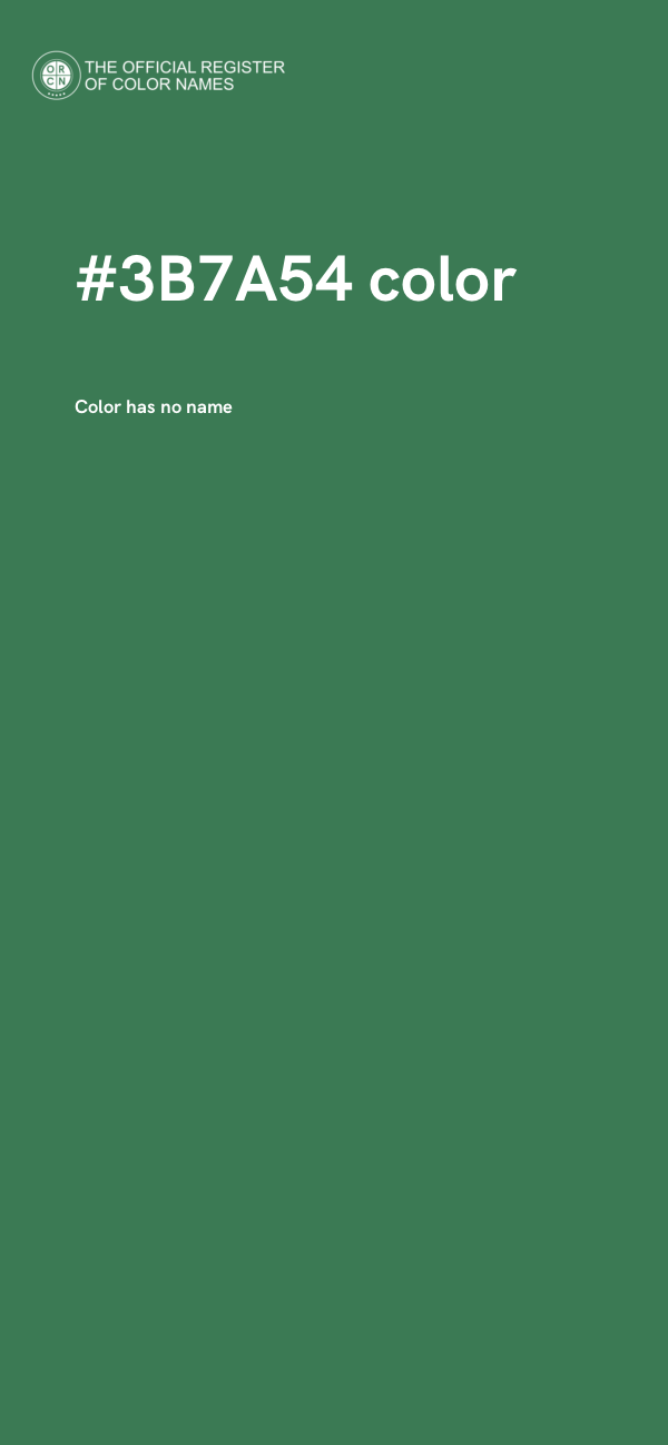 #3B7A54 color image