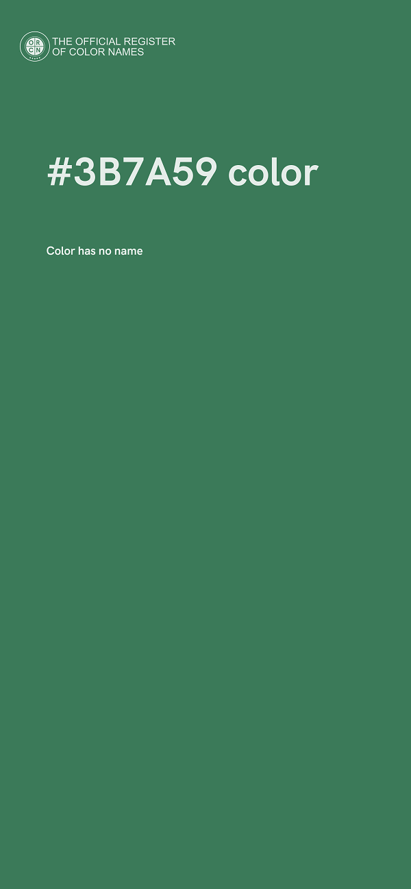 #3B7A59 color image