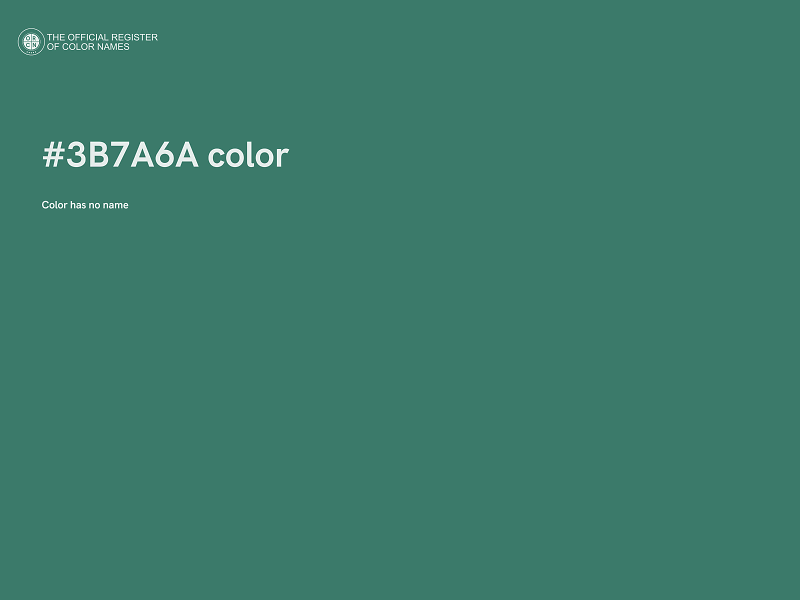 #3B7A6A color image