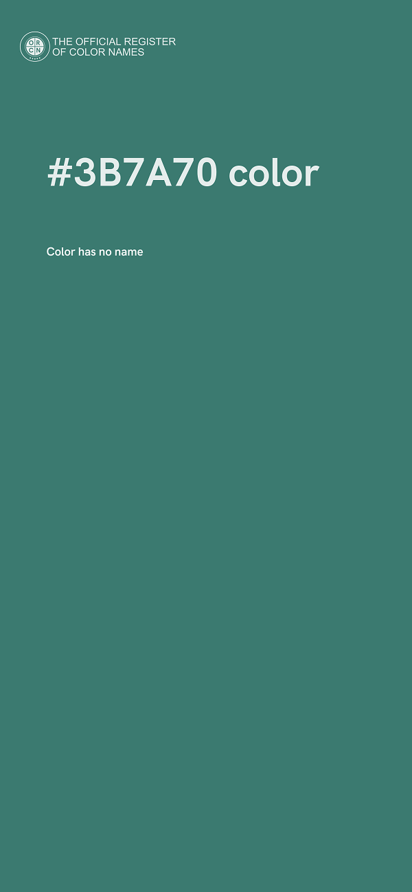 #3B7A70 color image