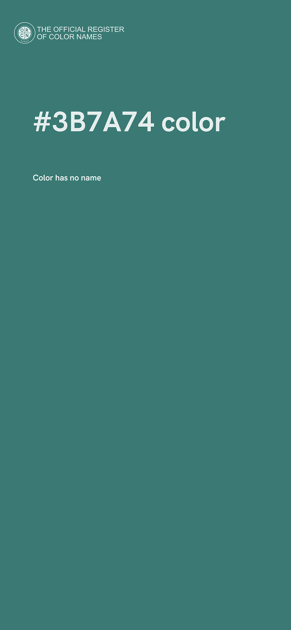 #3B7A74 color image