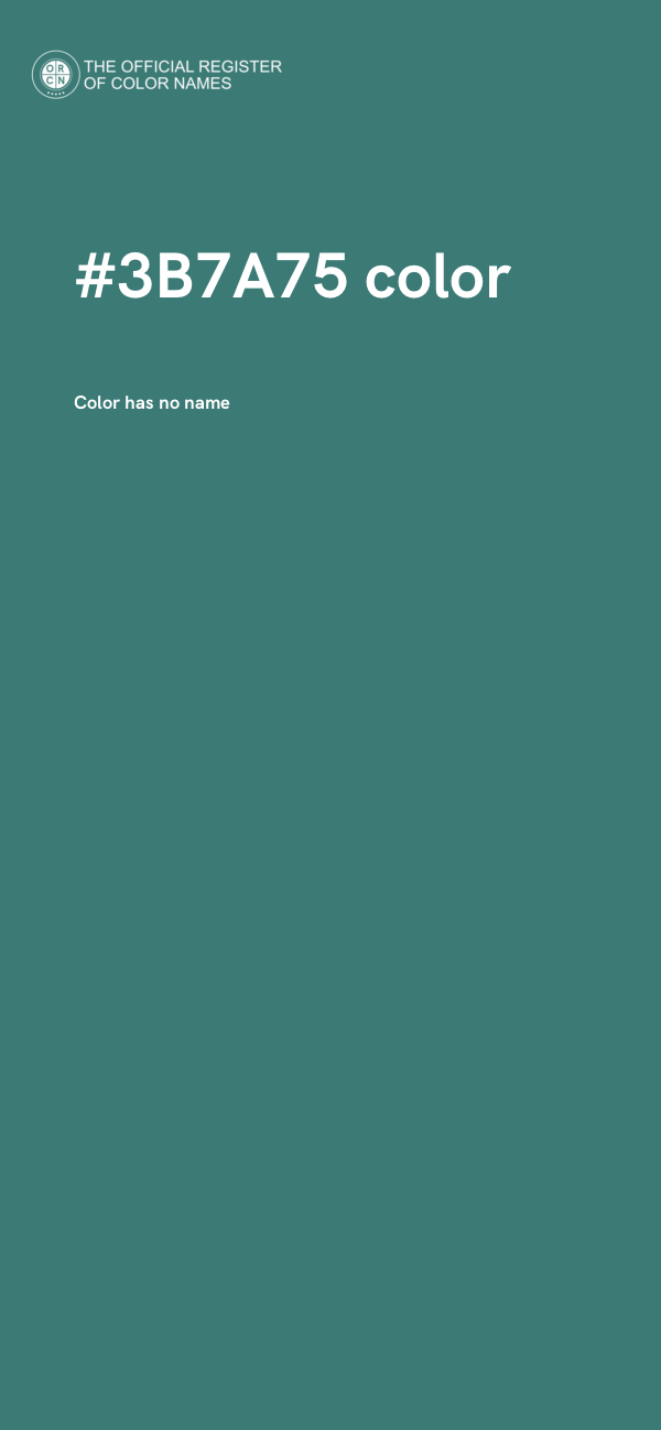 #3B7A75 color image