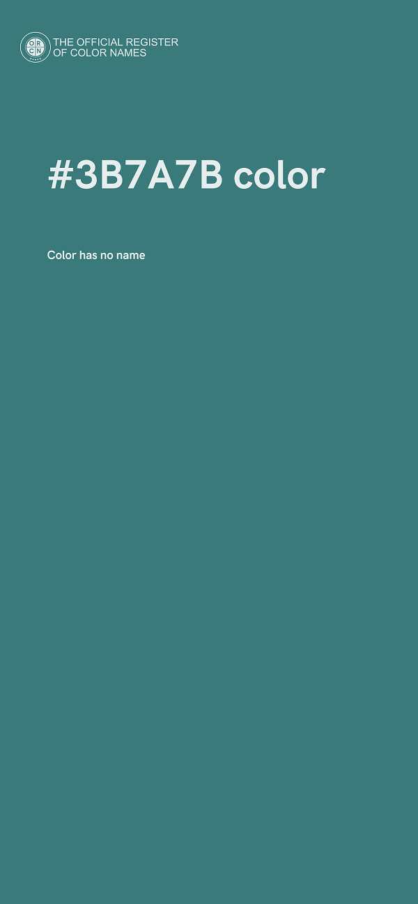 #3B7A7B color image