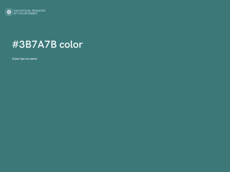 #3B7A7B color image