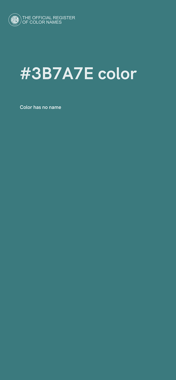 #3B7A7E color image