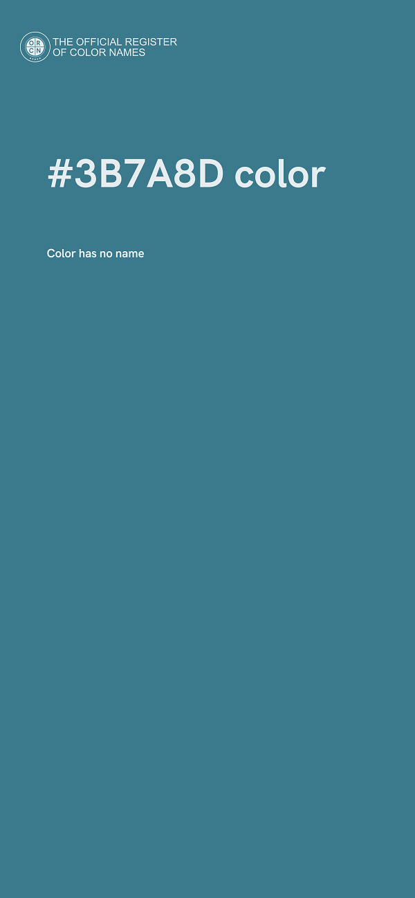 #3B7A8D color image