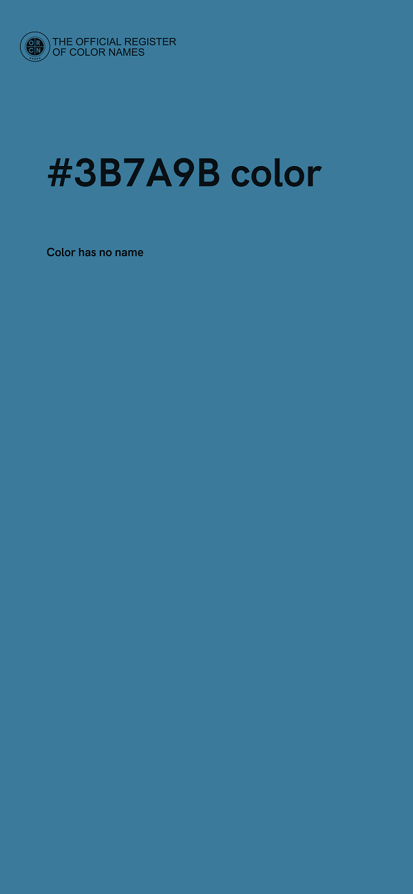 #3B7A9B color image