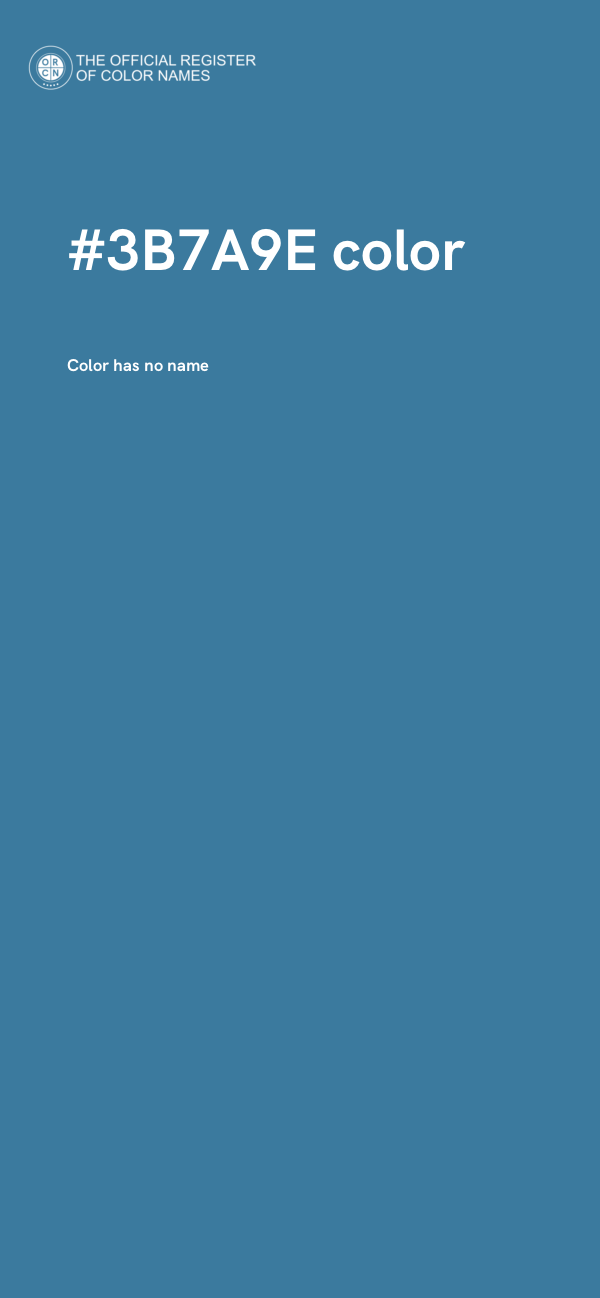 #3B7A9E color image
