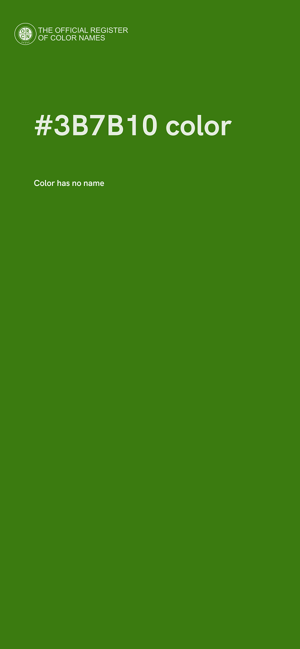 #3B7B10 color image