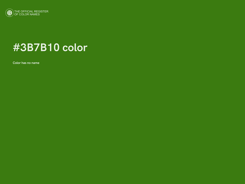 #3B7B10 color image