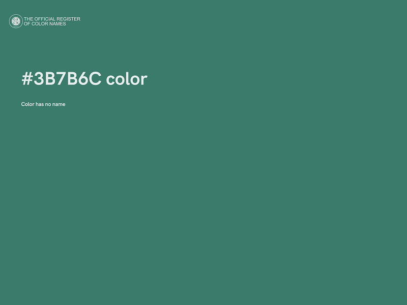 #3B7B6C color image