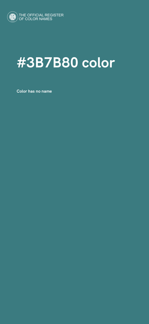 #3B7B80 color image