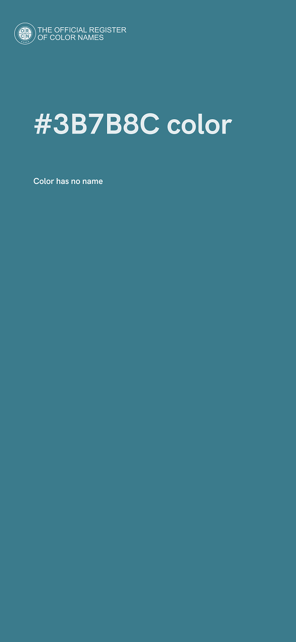 #3B7B8C color image