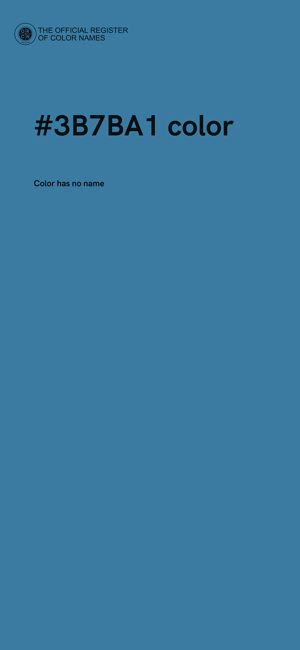 #3B7BA1 color image