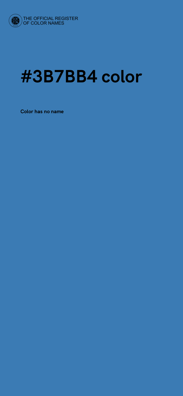 #3B7BB4 color image