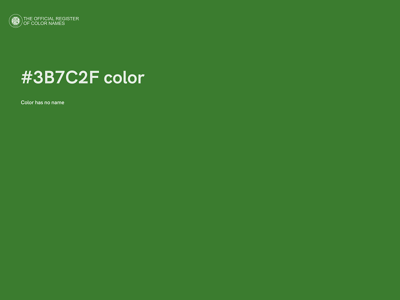 #3B7C2F color image