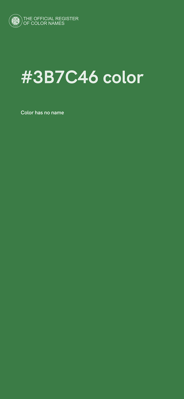 #3B7C46 color image