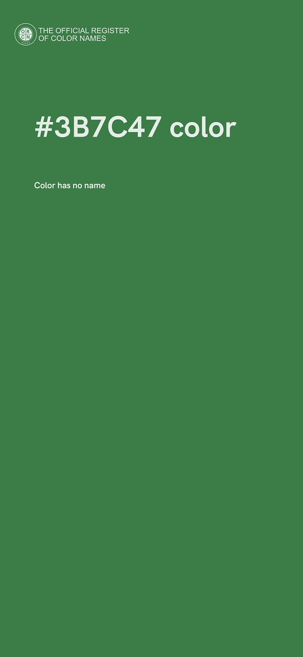 #3B7C47 color image