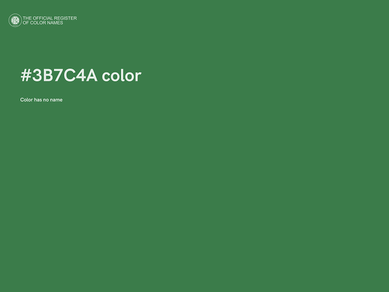 #3B7C4A color image