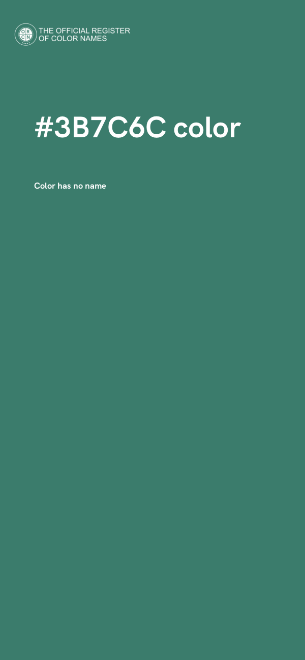 #3B7C6C color image