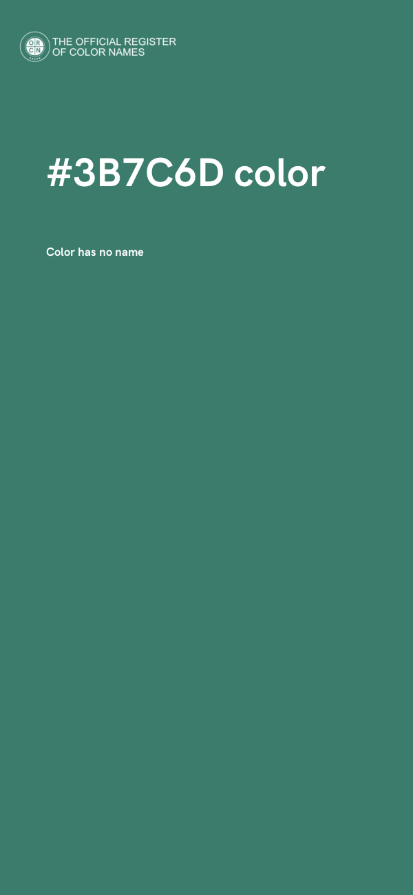 #3B7C6D color image