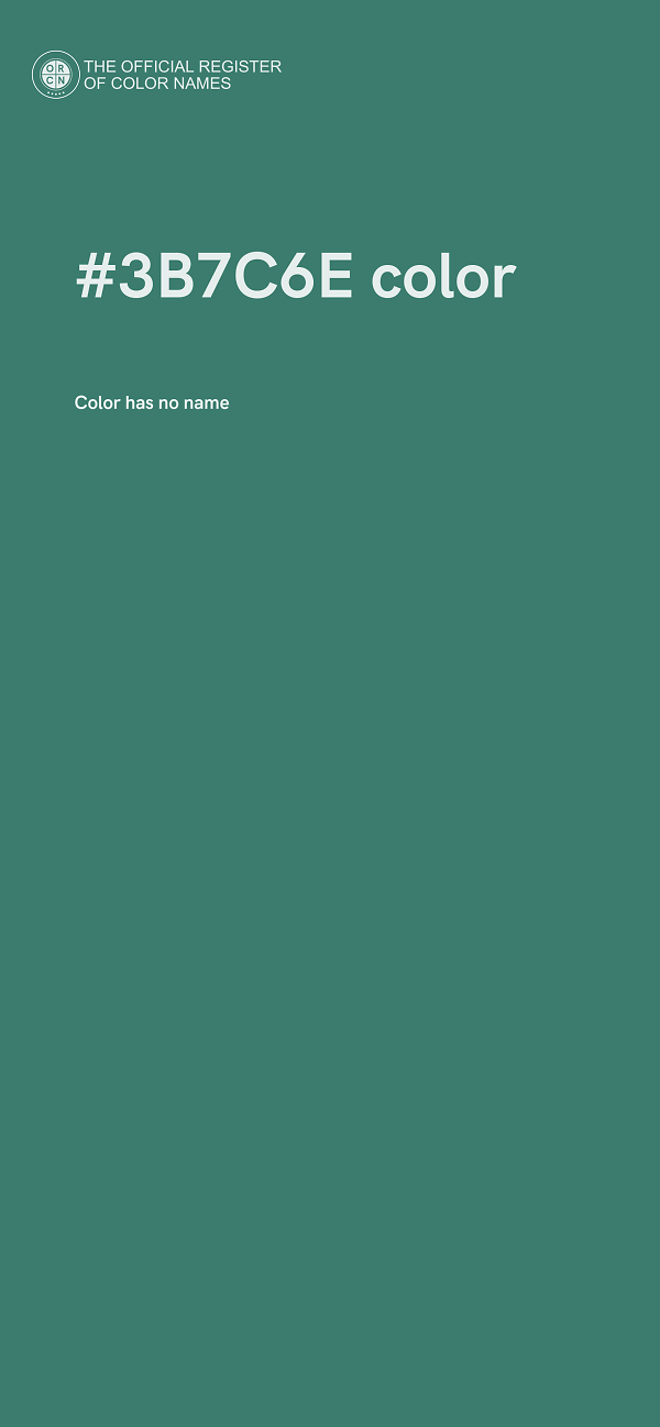 #3B7C6E color image