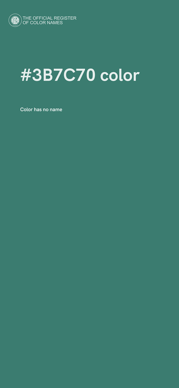 #3B7C70 color image