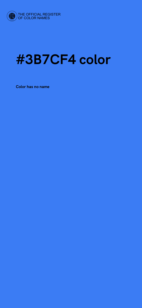 #3B7CF4 color image