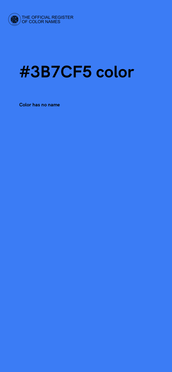 #3B7CF5 color image