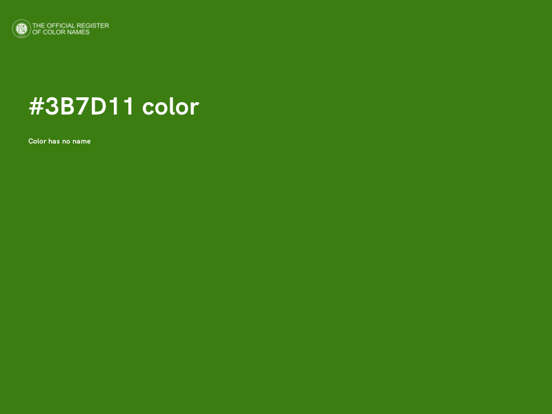 #3B7D11 color image