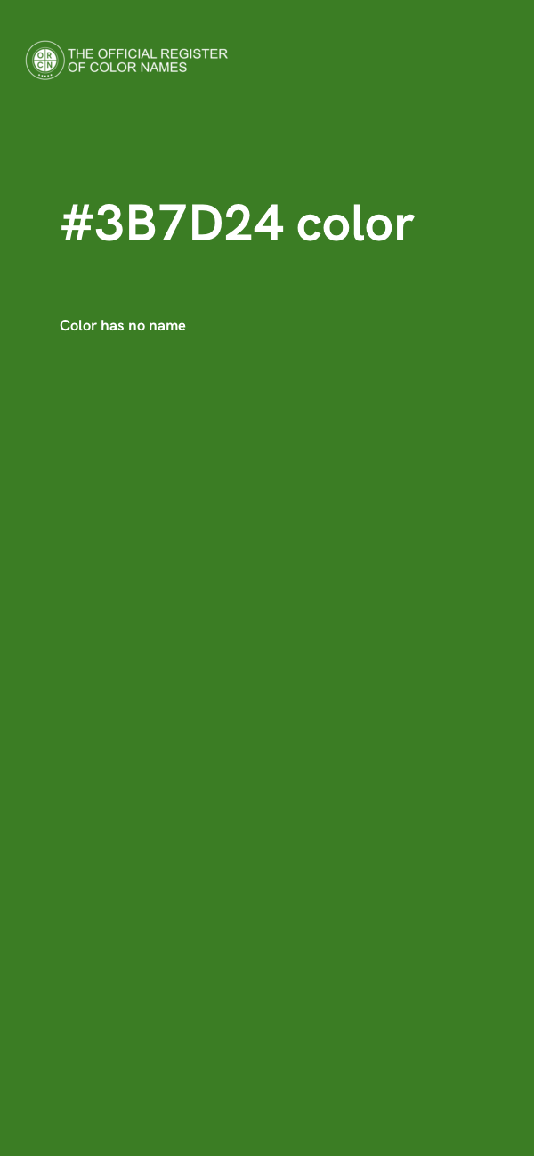 #3B7D24 color image