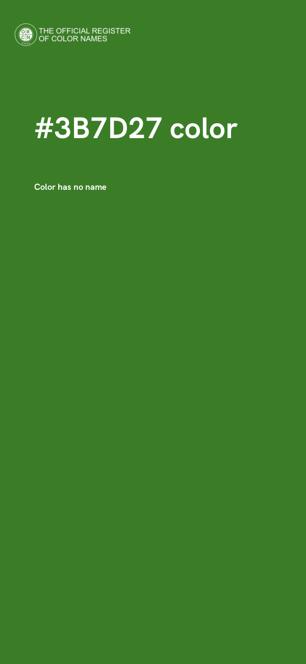 #3B7D27 color image