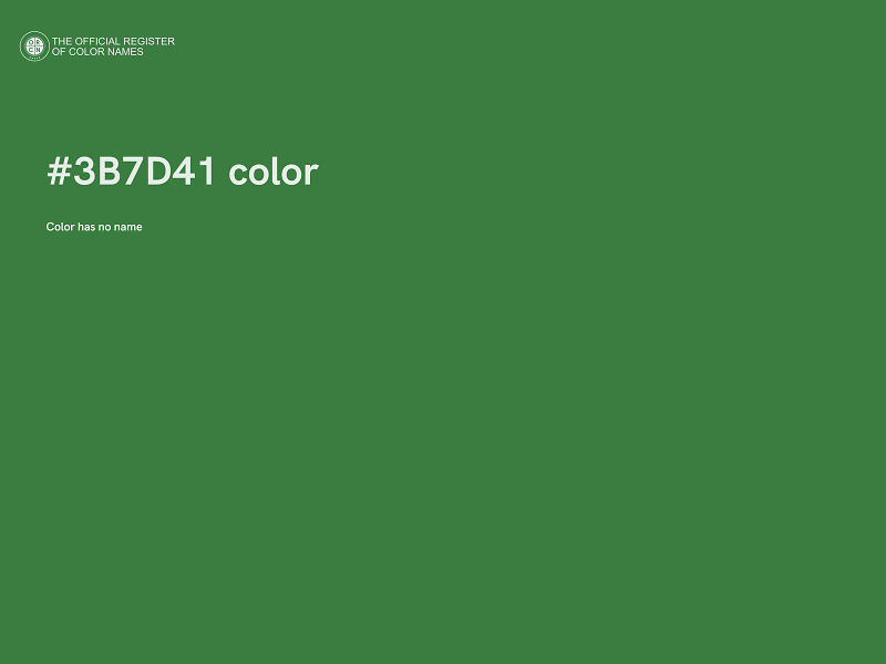 #3B7D41 color image