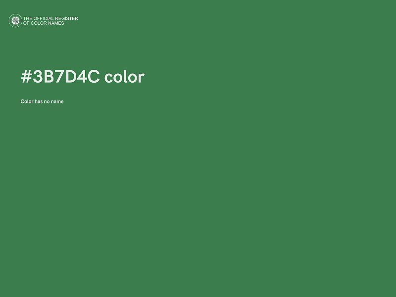 #3B7D4C color image