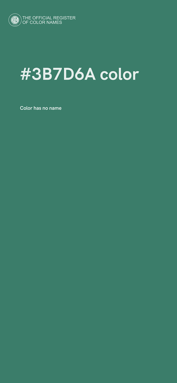 #3B7D6A color image
