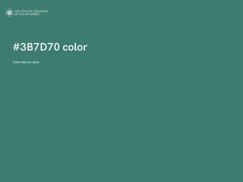 #3B7D70 color image