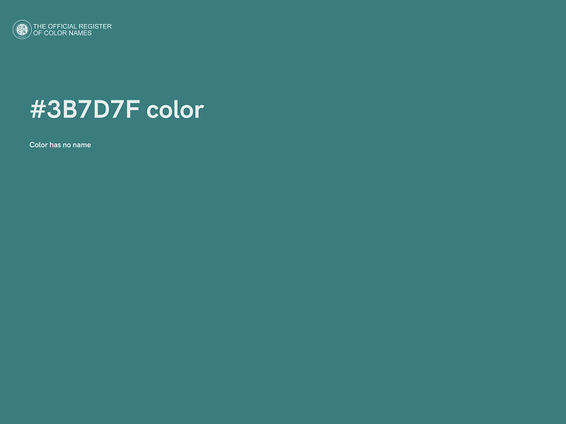 #3B7D7F color image