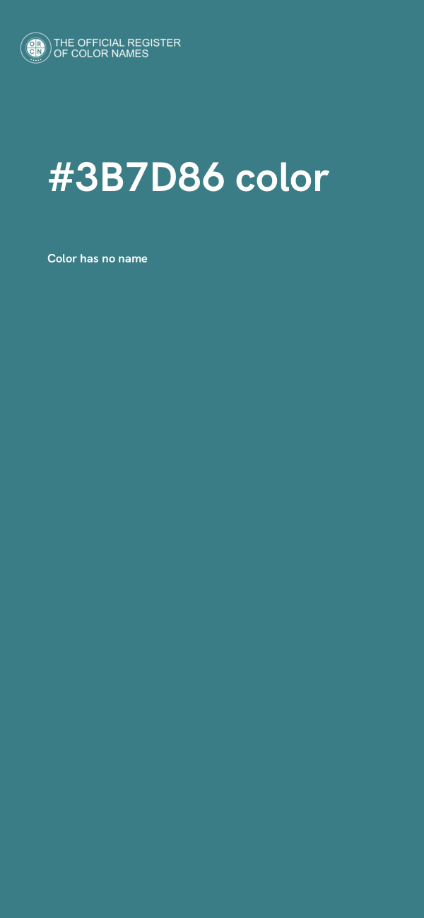 #3B7D86 color image