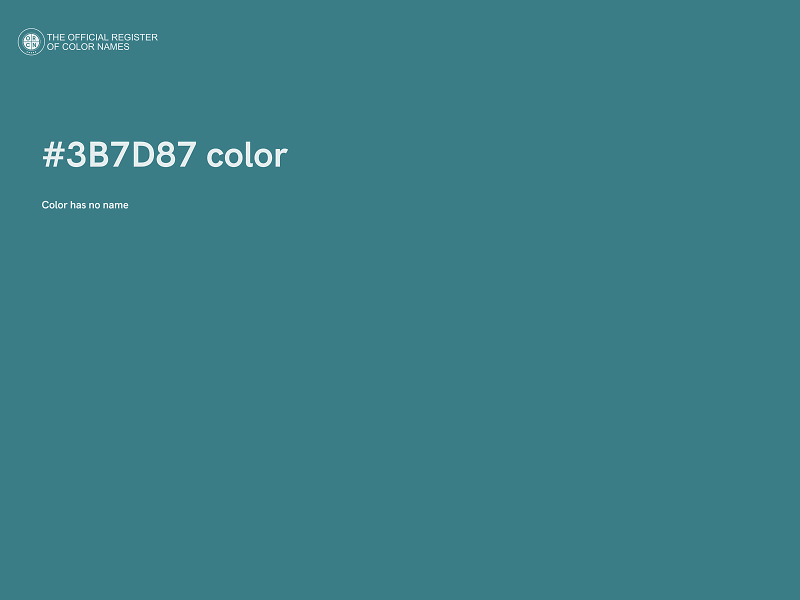 #3B7D87 color image