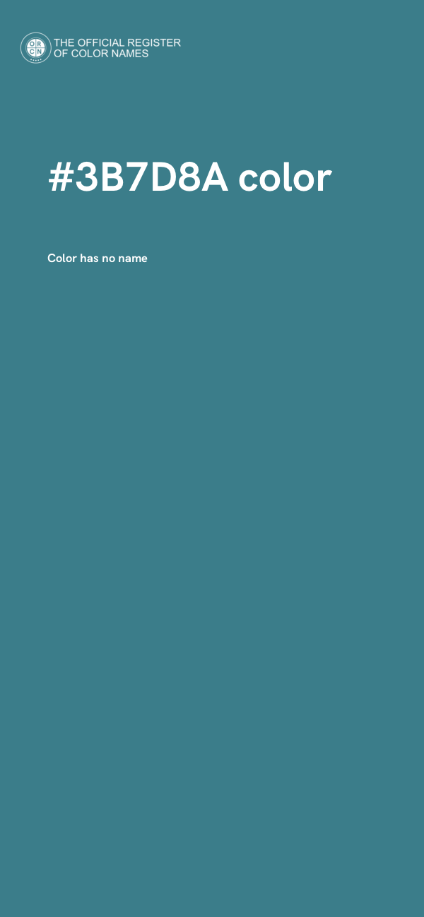 #3B7D8A color image