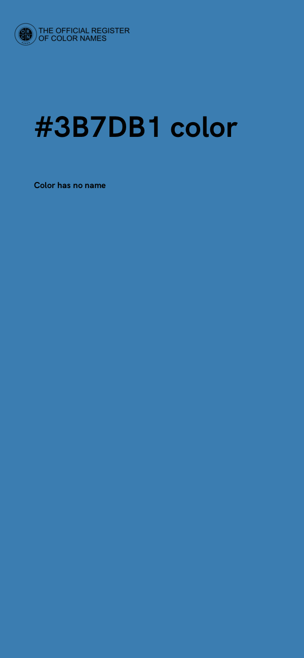 #3B7DB1 color image