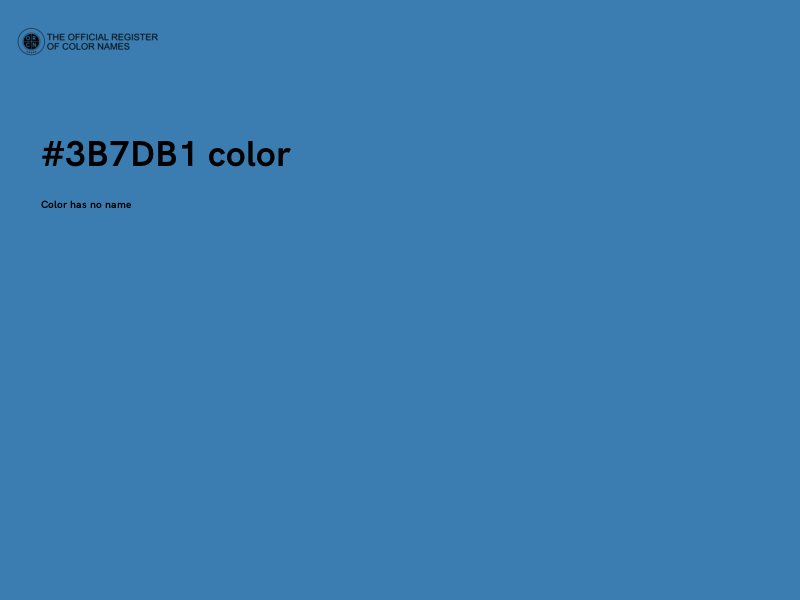 #3B7DB1 color image